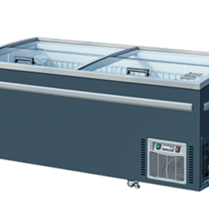 Auto Defrost Glass Top Island Freezer