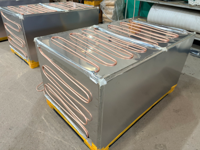 Pre-assembly area at Yichuhui commercial refrigeration factory